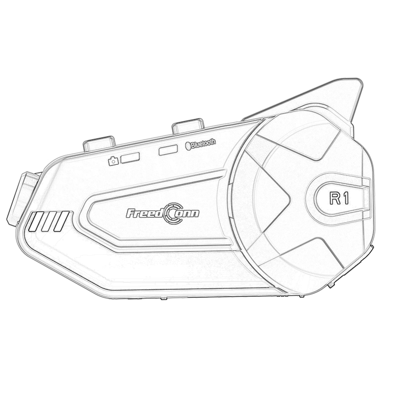 R1-PLUS 藍牙6人1000米群對講WIFI記錄儀